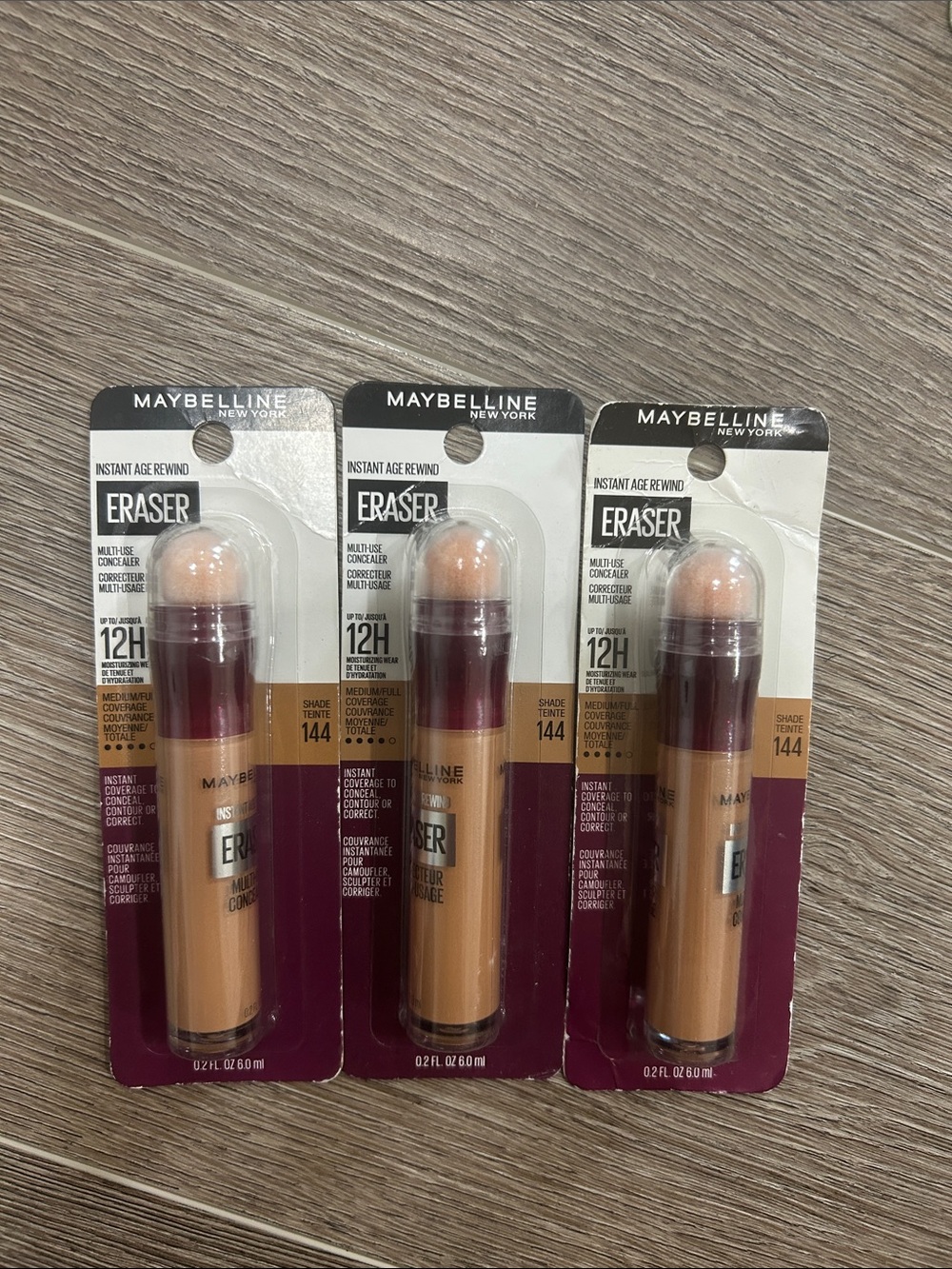 3X Maybelline instant age rewind eraser concealer #144 ( Firm Price )